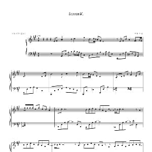 Susan说 钢琴谱 陶喆