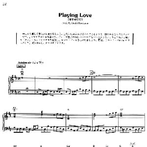 Playing Love 1 钢琴谱 意 埃尼奥 莫里康内 Ennio Morricone