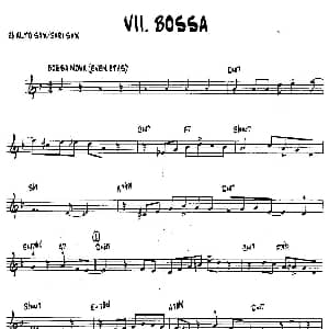 萨克斯谱 | BOSSA 15首爵士练习曲之7 Bob Mintzer