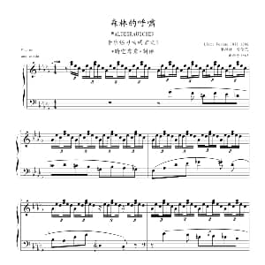 森林的呼啸 钢琴谱 李斯特