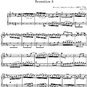 15首巴赫二部创意曲集 钢琴谱 巴赫