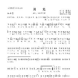 月光_歌曲简谱_词曲:邢天朔 邢天朔