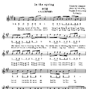 In the spring_外国歌谱