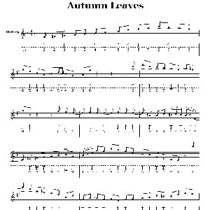 口琴谱 | Autumn Leaves 秋叶 布鲁斯