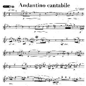 萨克斯谱 | Andantino cantabil G Concone