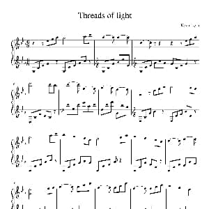 Threads of light 钢琴谱 kevin kern
