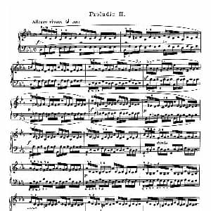 巴赫 平均律钢琴曲集 The Well Tempered Clavier 钢琴谱 Johann Sebastian Bach