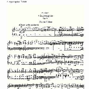 4 Impromptus D.899 钢琴谱