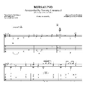 tommy emmanuel borsalino 吉他谱 tommy emmanuel