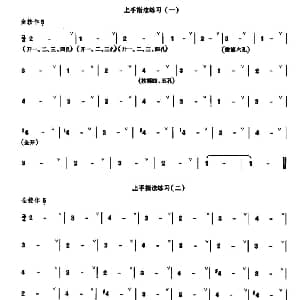 笛子谱 | 笛子上手指法练习