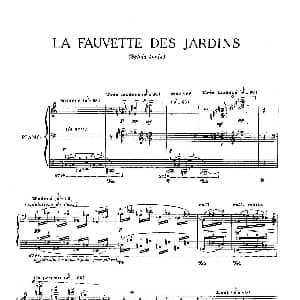 La Fauvette des Jardins 钢琴谱 奥利维埃 梅西安