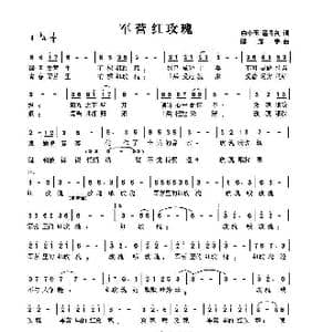 军营红玫瑰_歌曲简谱_词曲:白小玉 潘月剑 陈彦宇