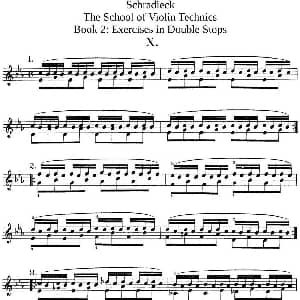 小提琴谱 | 史拉迪克小提琴技术练习 第2册 Ⅹ