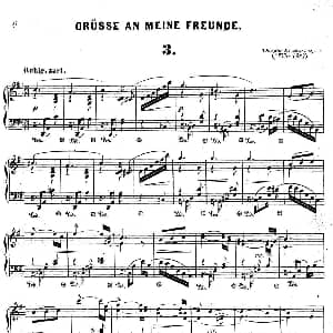 Gruesse An Meine Freunde Op.5 钢琴谱 狄奥多 柯希纳