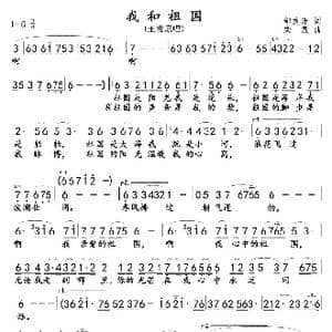 我和祖国 王莹 _歌曲简谱_词曲:邹友开 栾凯
