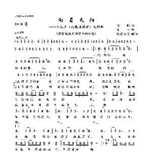 向着太阳_歌曲简谱_词曲:哈聪 士心