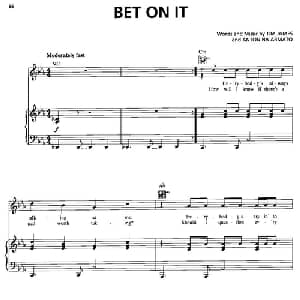 Bet On It 美国 _外国歌谱