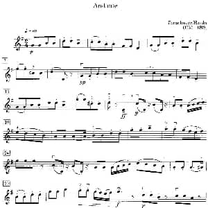 小提琴谱 | Andante 行板