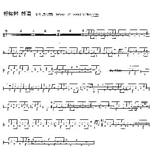 柠檬树 架子鼓谱