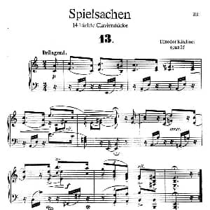 Spielsachen Op.35 钢琴谱 狄奥多 柯希纳