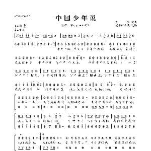 中国少年说_歌曲简谱_词曲:张红 张红