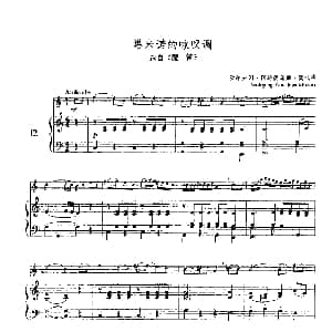 长笛曲谱 | 塔米诺的咏叹调 选自 魔笛