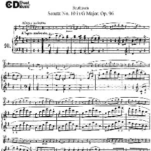 小提琴谱 | Violin Sonata No.10 in G Major Op.96 小提琴 钢琴伴奏