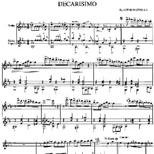小提琴谱 | DECARISIMO 小提琴 吉他 皮亚佐拉