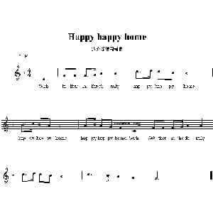 Happy happy home_外国歌谱