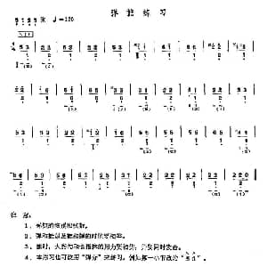 琵琶谱 | 弹庶练习