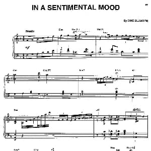 IN A SENTIMENTAL MOOD 钢琴谱 Art Tatum 亚瑟 泰特姆二世