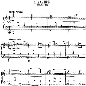 手风琴谱 | 手风琴爵士乐曲 Lisa 丽莎