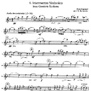 小提琴谱 | INTERMEZZO SINFONICO 四重奏