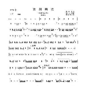 古刹幽境 箫谱 红楼月影制谱版 张维良曲 寒山记谱