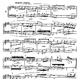 二部创意曲 No.6 钢琴谱 巴赫 巴赫