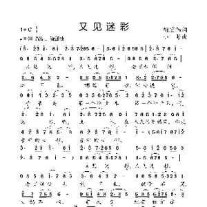 又见迷彩_歌曲简谱_词曲:胡宏伟 小弩