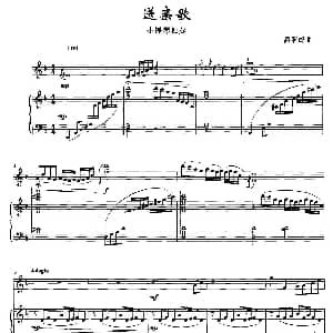 小提琴谱 | 送亲歌 小提琴独奏 钢琴伴奏 高婀娜