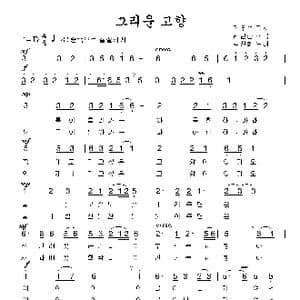 想念的故乡_歌曲简谱_词曲:金禹锡 李炫春