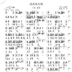 炮兵连之歌_歌曲简谱_词曲:孟建军 陈普