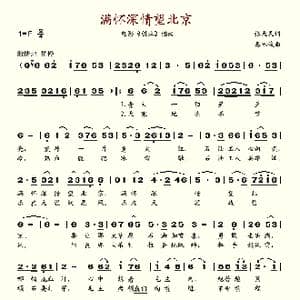 满怀深情望北京_歌谱投稿_词曲:张天民 秦咏诚
