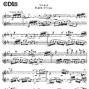 长笛曲谱 | Eb大调二重奏 W.F.Bach W.F.巴赫