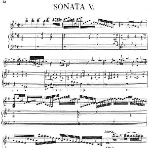 小提琴谱 | Biber Violin Sonata V 小提琴 钢琴伴奏