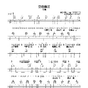 空谷幽兰 吉他谱 许巍