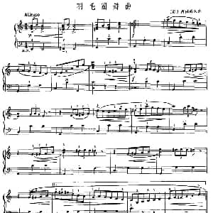 手风琴谱 | 羽毛圆舞曲