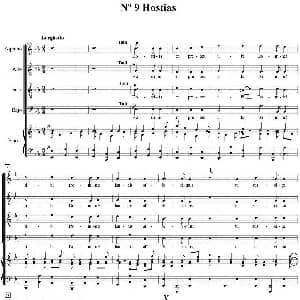 萨克斯谱 | N°9 Hostias 萨克斯四重奏 钢琴伴奏