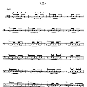 架子鼓小鼓练习曲 三 五