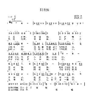 阿表妹_歌曲简谱_词曲:梁爱科 张瑞孔