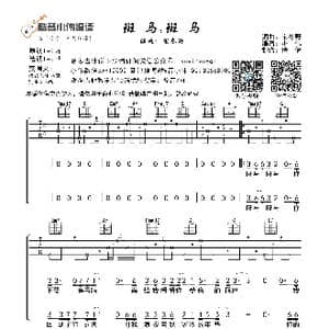 斑马斑马_歌曲简谱_词曲:宋冬野 宋冬野