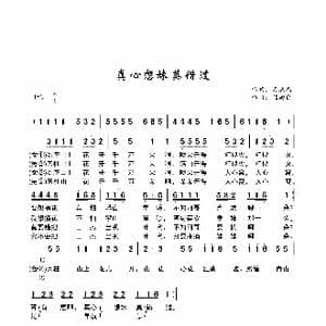 真心想妹莫错过_歌谱投稿_词曲:麦展穗 储向前