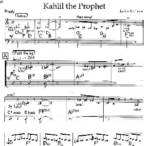 Kahlil the Prophet 钢琴谱